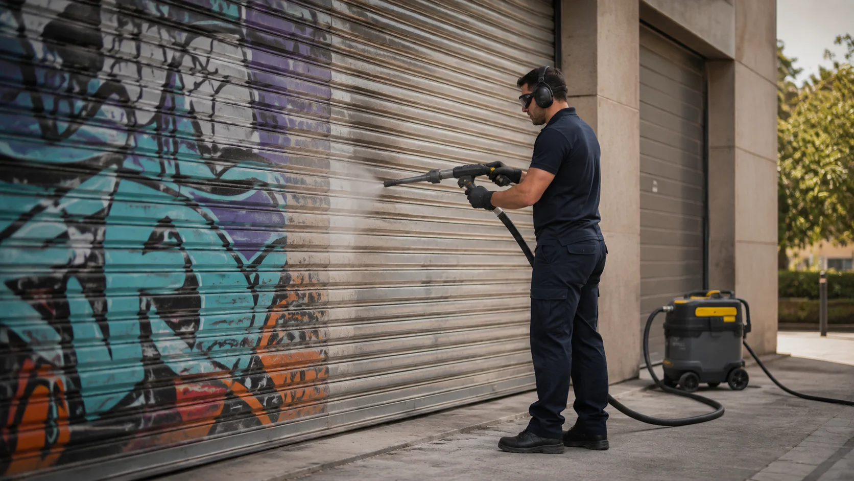 Rimozione graffiti